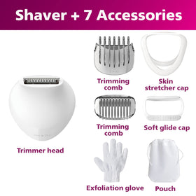 Philips Lady Shaver Series 6000 with USB-A charging cable