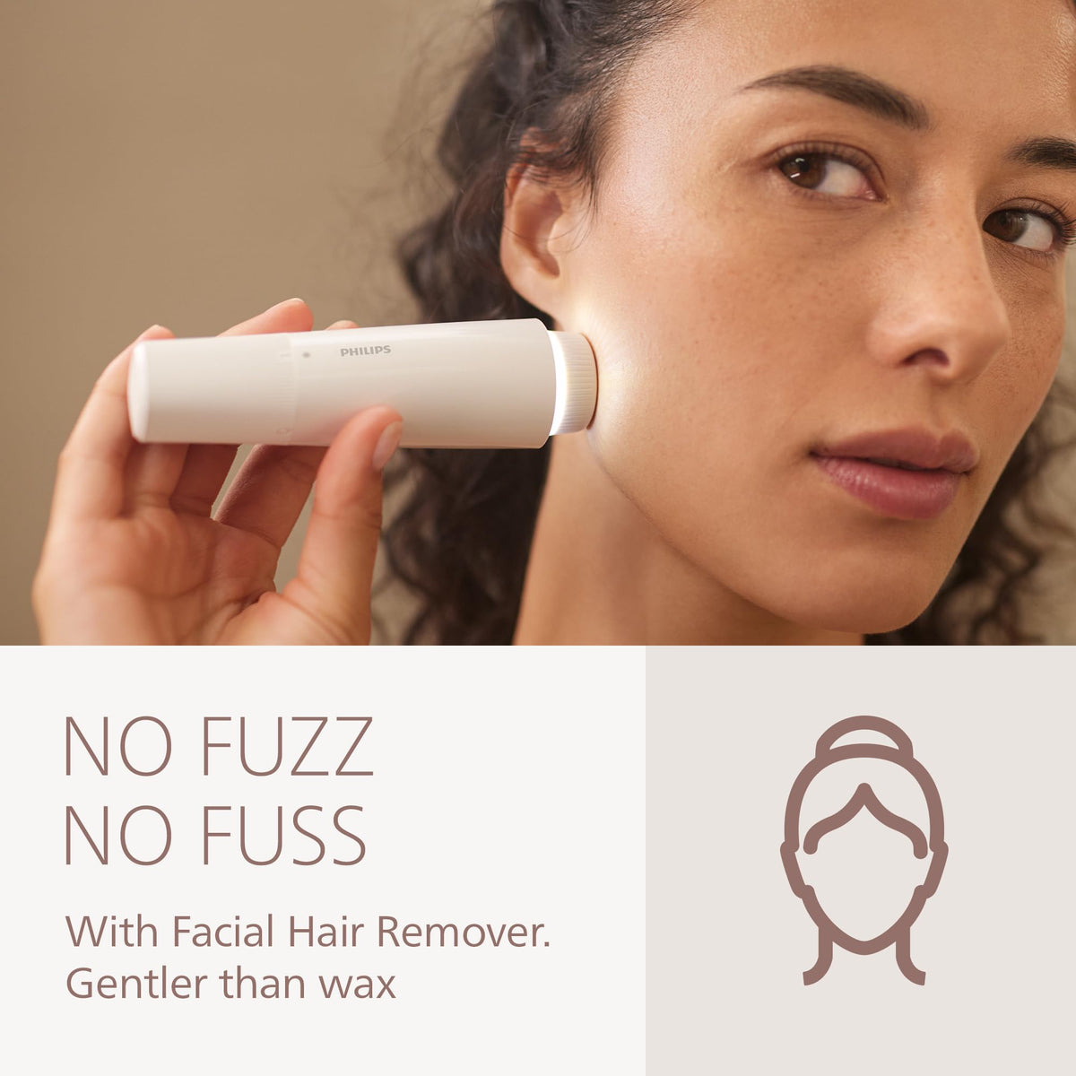 PHILIPS Lady Shaver Series 8000 close-up of 3-blade system