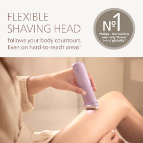 PHILIPS Lady Shaver Series 8000 showing LED light feature
