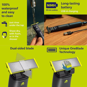 PHILIPS OneBlade packaging and accessories