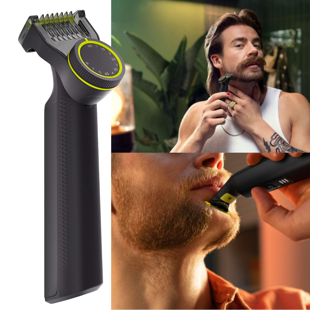 PHILIPS OneBlade Pro Face + Body adjustable precision comb