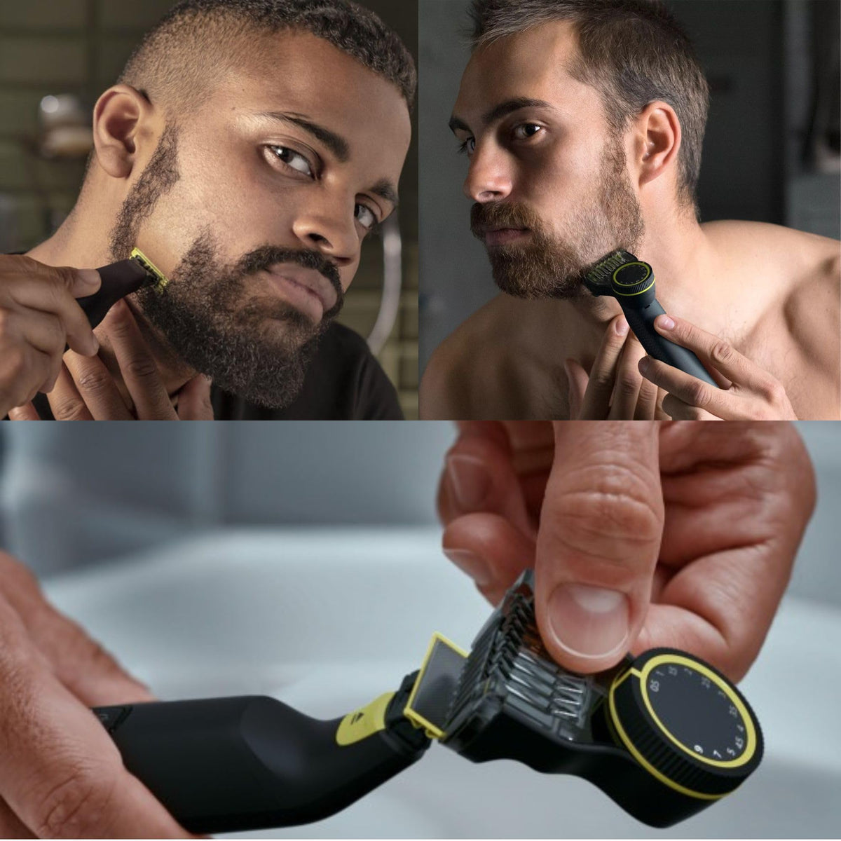 PHILIPS OneBlade Pro Face + Body in use during shower