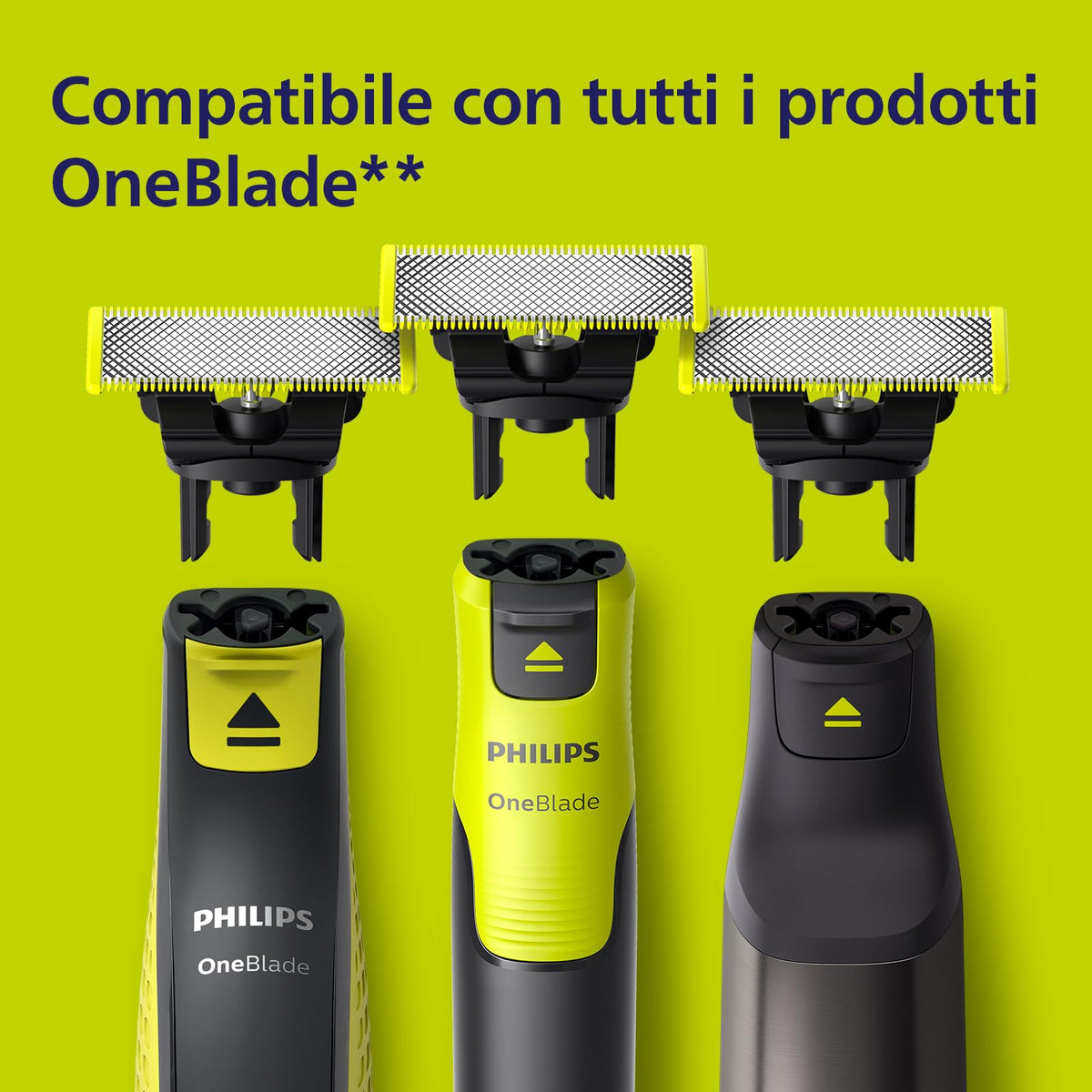 PHILIPS OneBlade QP620/50 with attached body comb