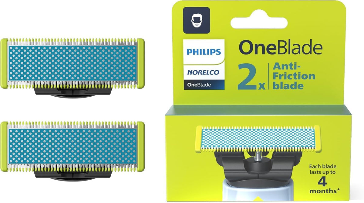 PHILIPS OneBlade Replacement Blades Pack of 2 front view