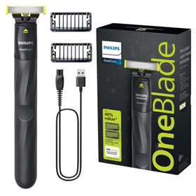 PHILIPS OneBlade Trimmer & Shaver front view with dual-sided blade