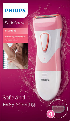 Philips SatinShave Essential electric shaver in lifestyle setting