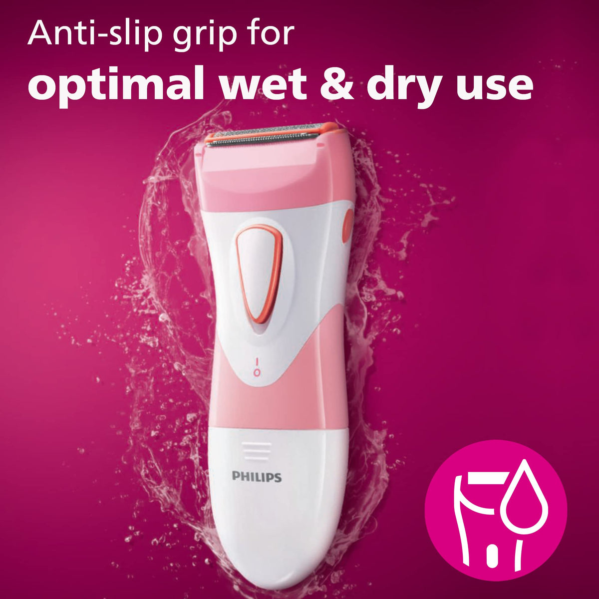 Philips SatinShave Essential electric shaver with travel cap