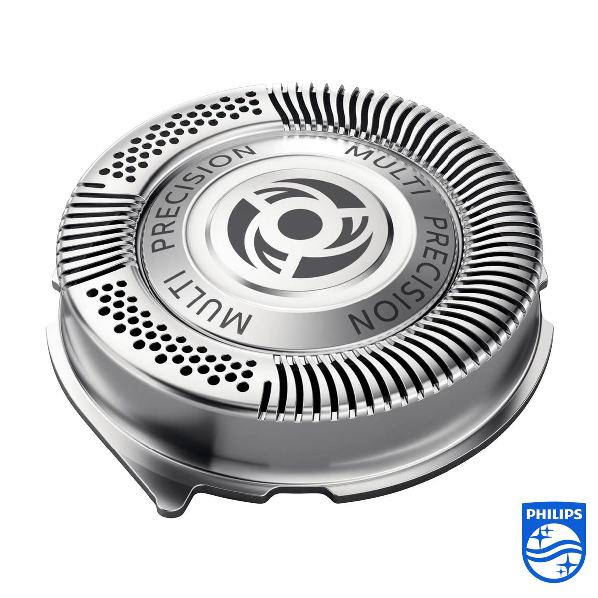 PHILIPS SH50/50 replacement blades showing MultiPrecision shear system