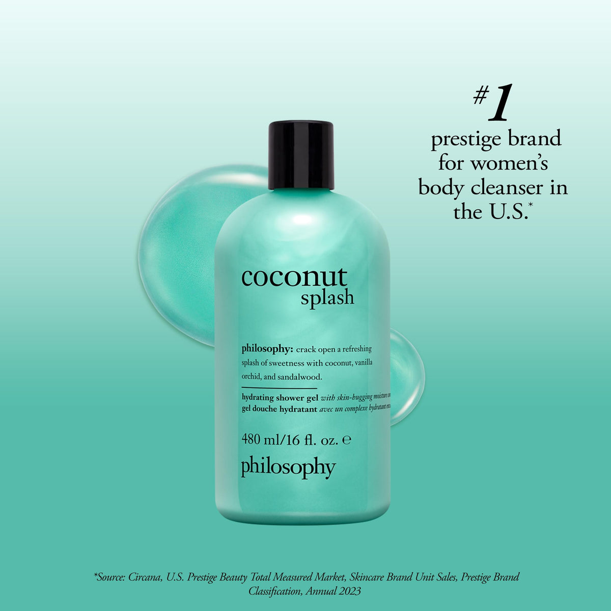 philosophy Coconut Splash Shower Gel 16 fl oz with coconut and orchid