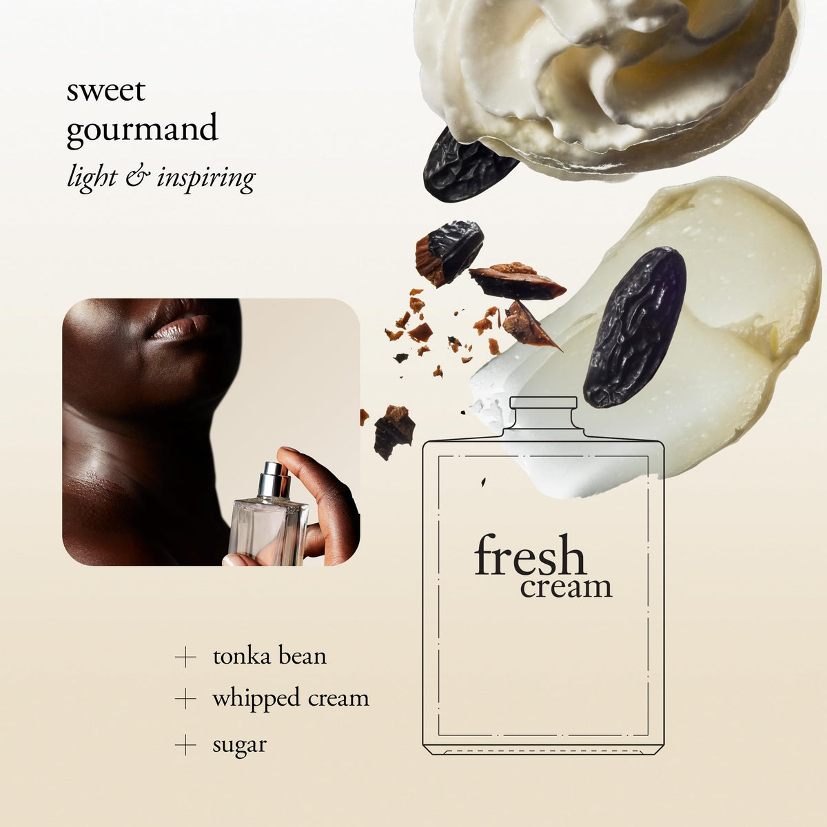 philosophy Fresh Cream Eau de Toilette 4 fl oz bottle side view