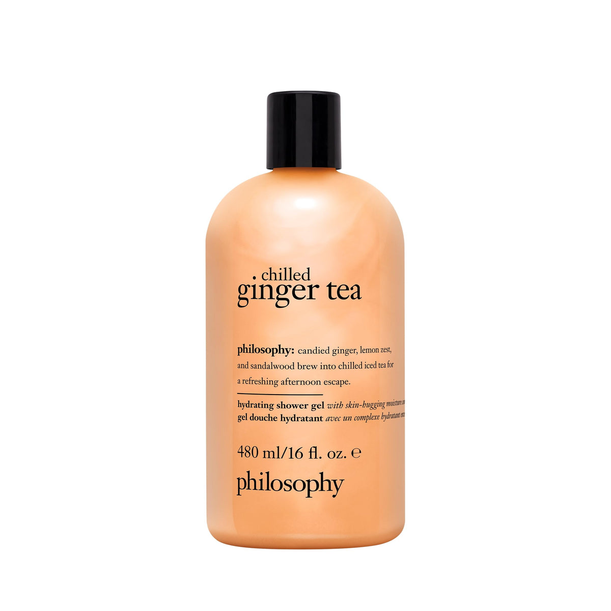 philosophy ginger tea shower gel 16 fl oz front view