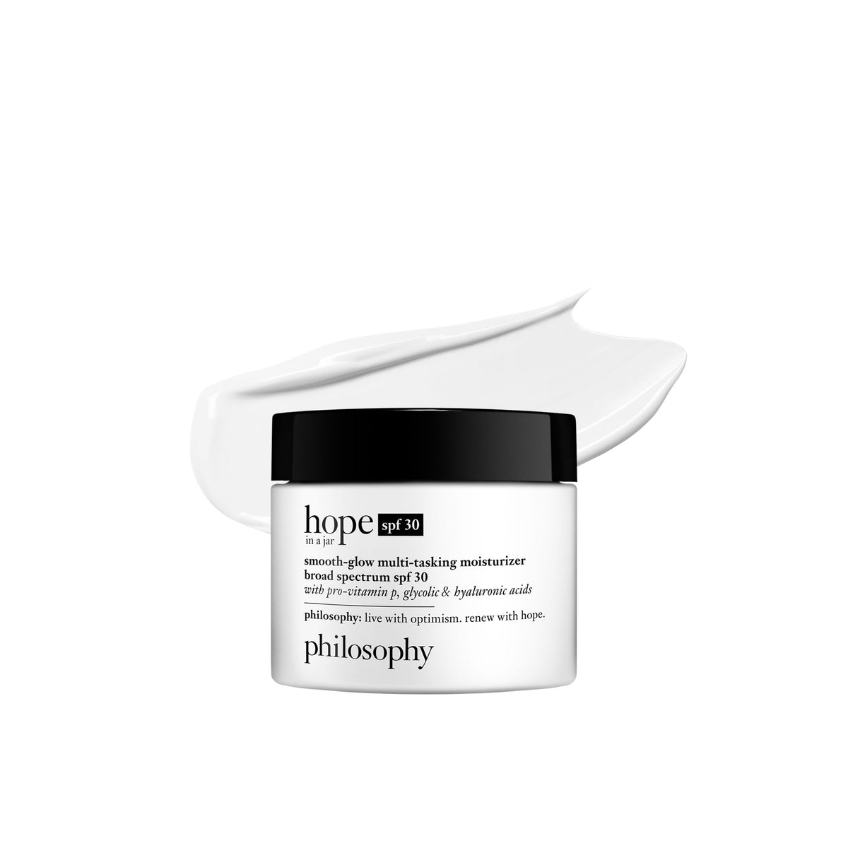 philosophy hope in a jar smooth-glow moisturizer front view