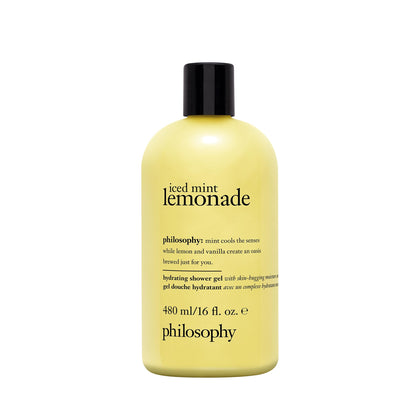 philosophy iced mint lemonade shower gel front view with packaging