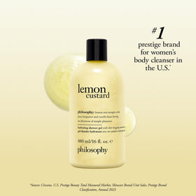 philosophy Lemon Custard Shower Gel 16 fl oz with lemon and vanilla bean