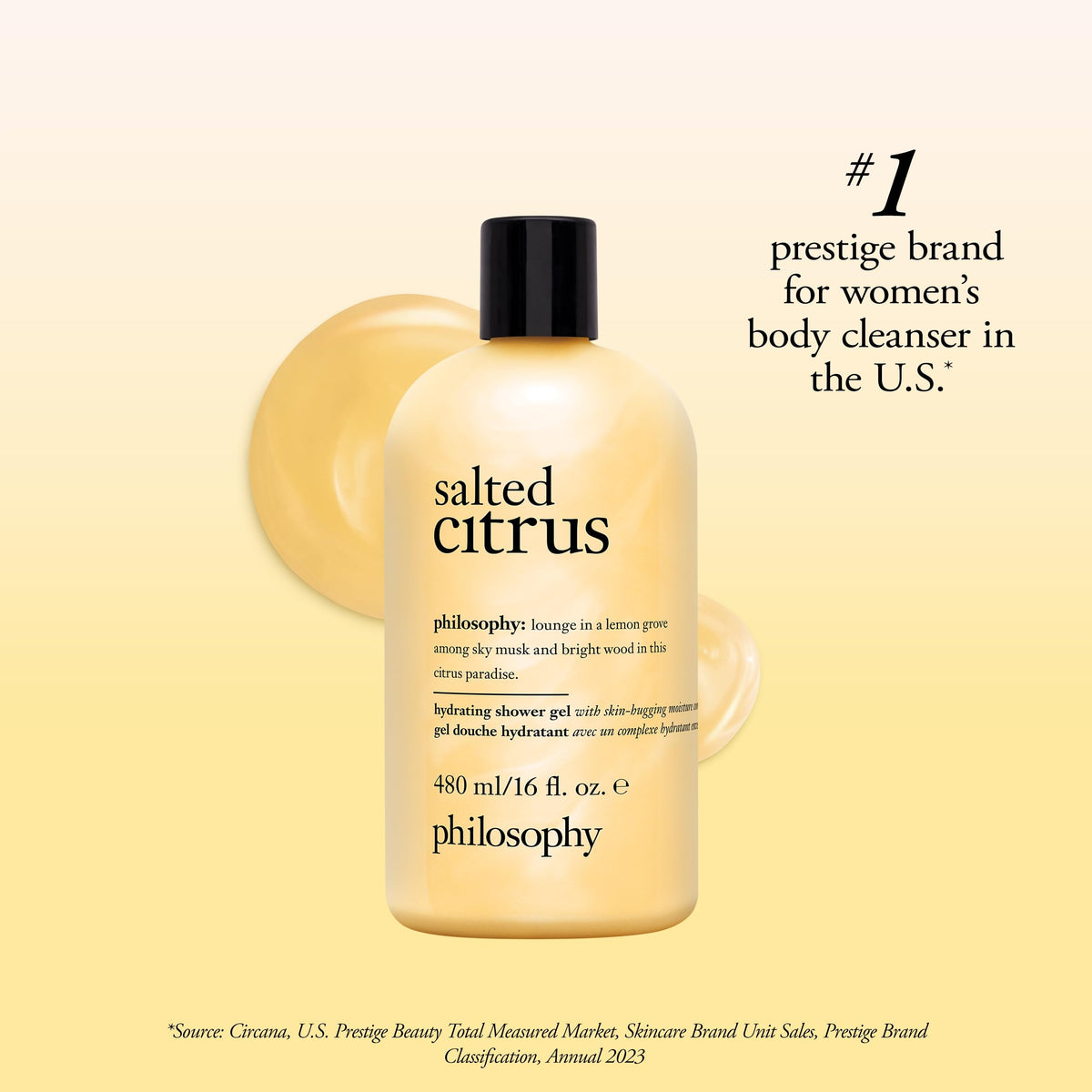 philosophy salted citrus shower gel packaging details