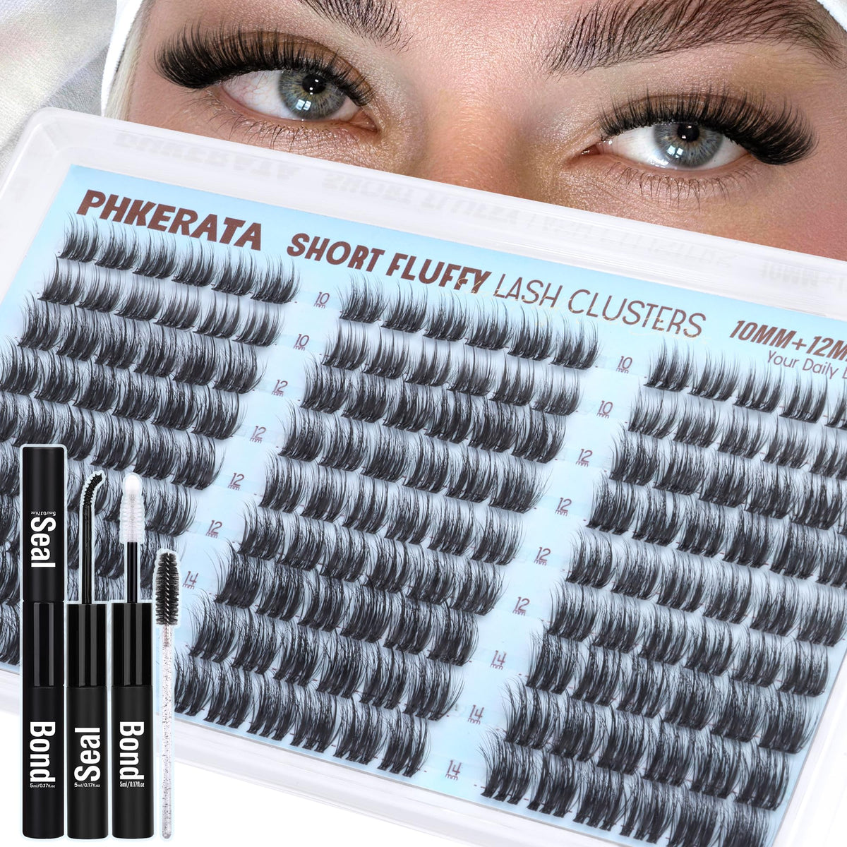 PHKERATA lash clusters in a lifestyle setting