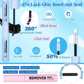 PHKERATA lash extension kit packaging showing all included items