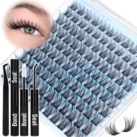PHKERATA Natural Lash Clusters Kit 110pcs front view