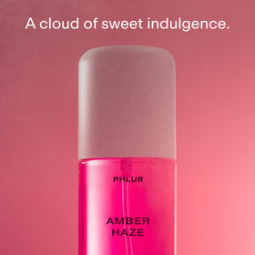 PHLUR Amber Haze Body Mist bottle with cap