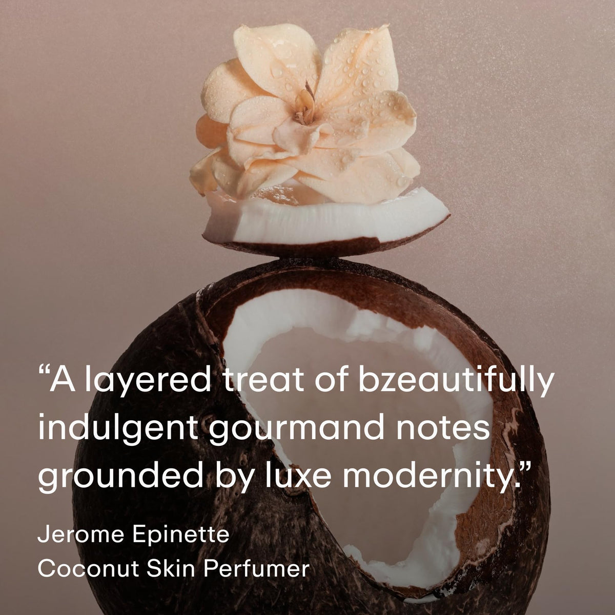 PHLUR Coconut Skin Body Mist in hand outdoors