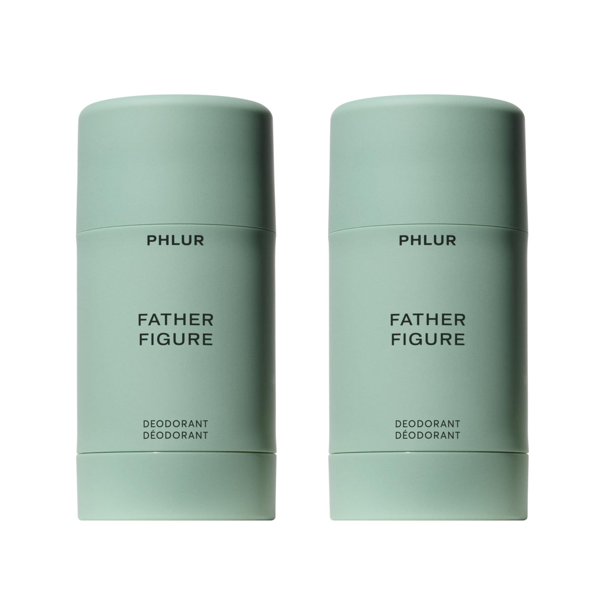 PHLUR Father Figure Natural Deodorant front view, 2-pack