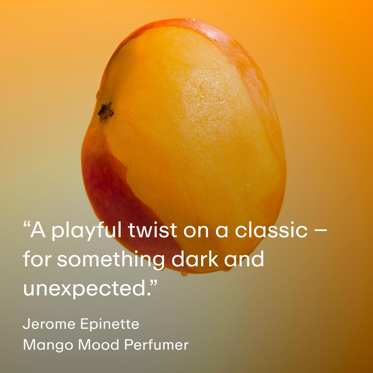 PHLUR Mango Mood Body Mist on a vanity with tropical decor