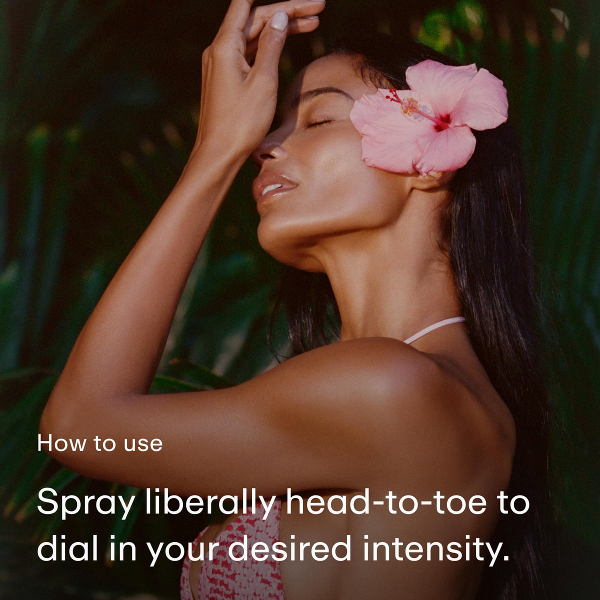 PHLUR Paradise Nectar Body Mist on a vanity