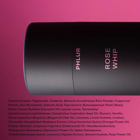 PHLUR Rose Whip Natural Deodorant in hand for application