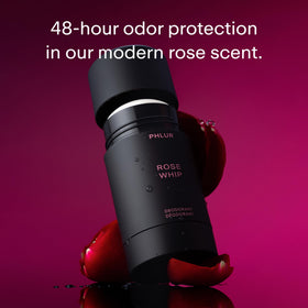 PHLUR Rose Whip Natural Deodorant top view showing stick