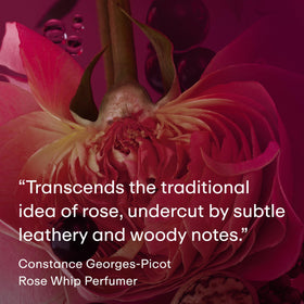 PHLUR Rose Whip Natural Deodorant with floral background