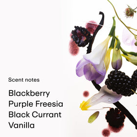 PHLUR Vanilla Blackberry Body Mist on a vanity