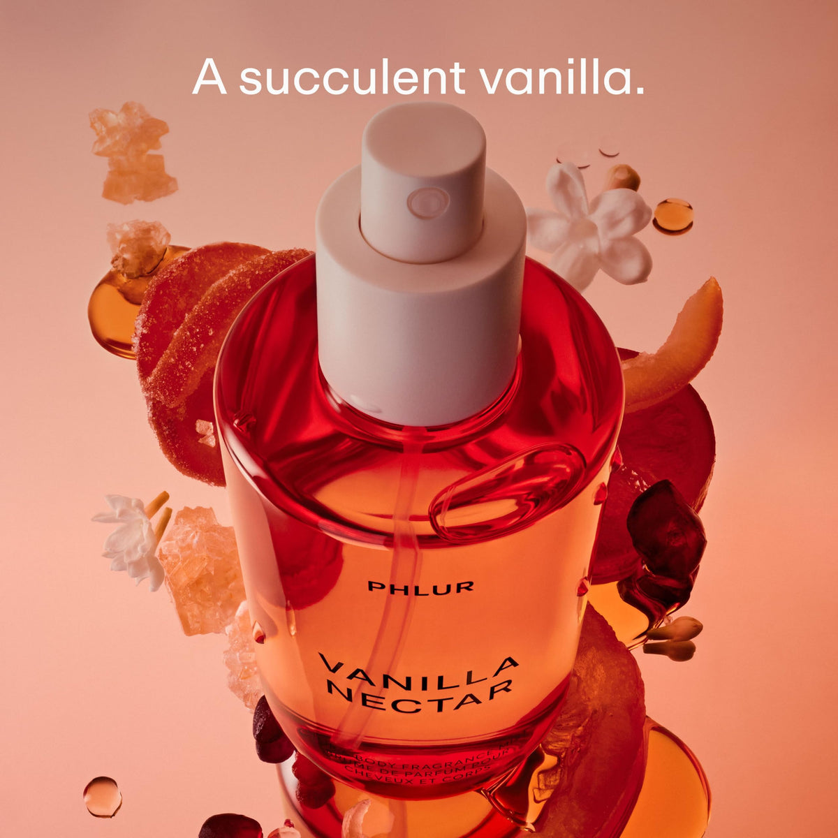 PHLUR Vanilla Nectar Body Mist 8 Fl Oz back view