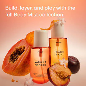 PHLUR Vanilla Nectar Body Mist 8 Fl Oz close-up of spray