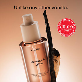 PHLUR Vanilla Skin Body Mist bottle with cap