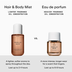 PHLUR Vanilla Skin Body Mist packaging details