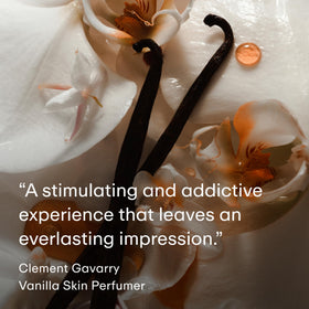 PHLUR Vanilla Skin Body Oil with flowers