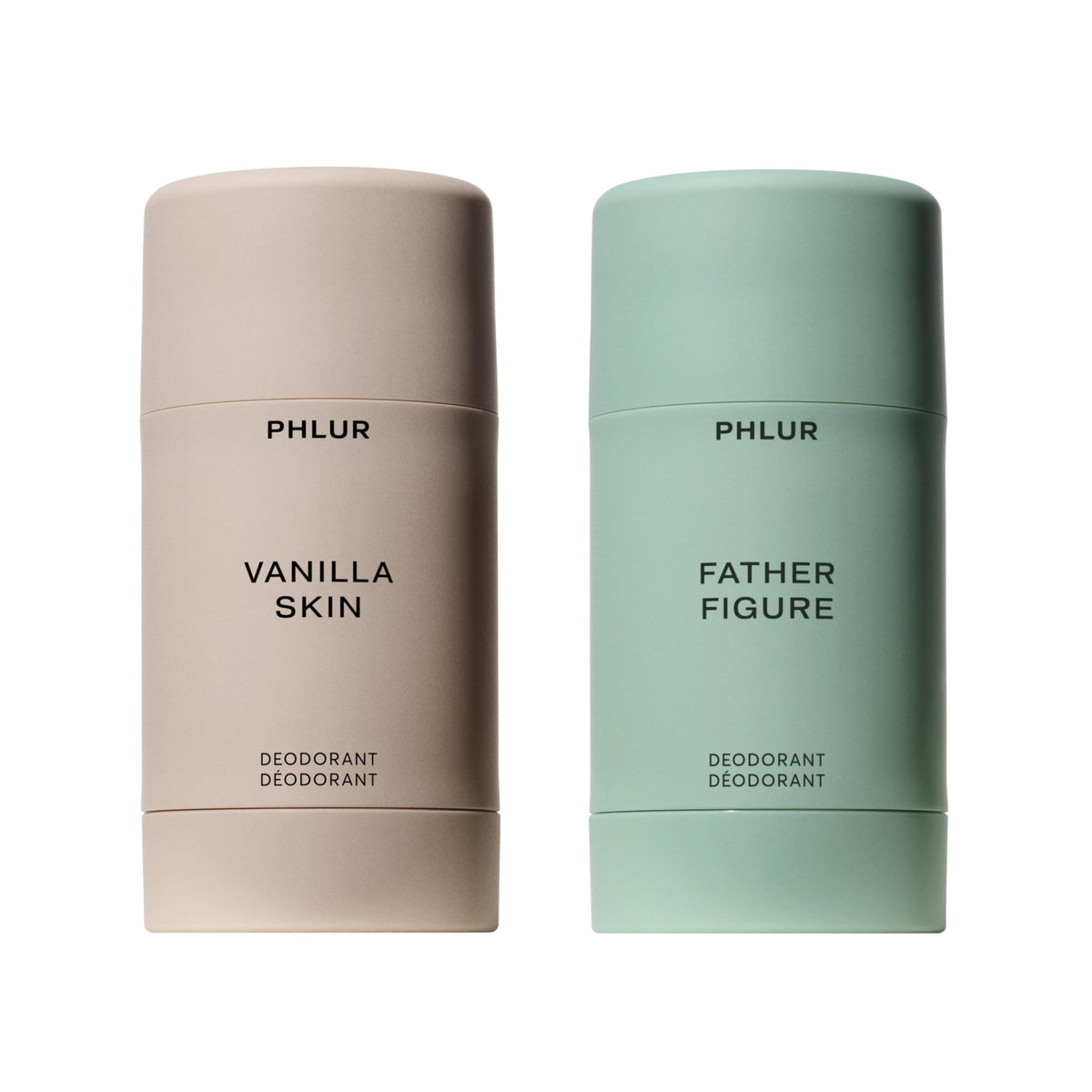 PHLUR Vanilla Skin & Father Figure Deodorant Set front view