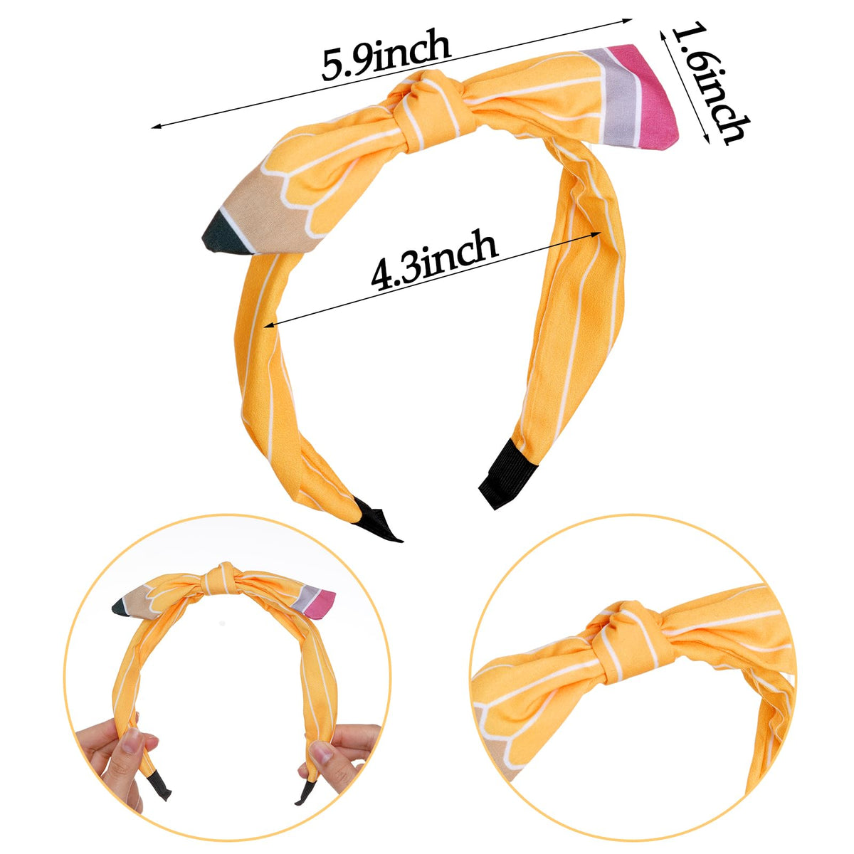 phnydreg large pencil bow clip measuring 5.9x5.5 inches