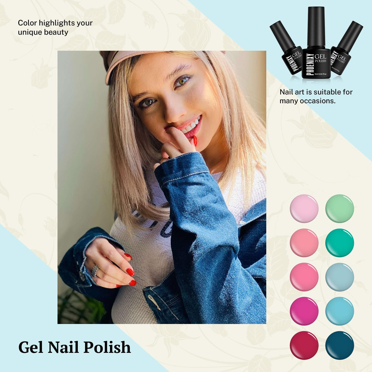 Phoenixy gel nail polish kit packaging