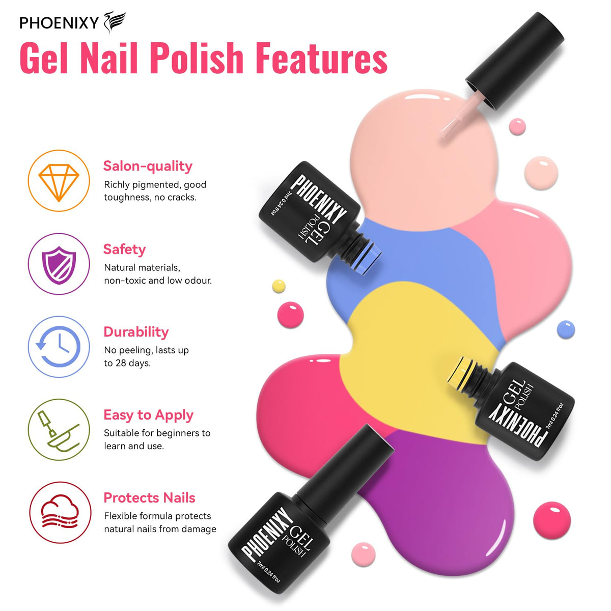 Phoenixy gel nail polish kit packaging