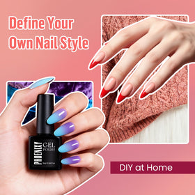 phoenixy gel nail polish kit packaging and contents