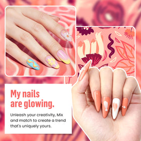 phoenixy gel nail polish kit showing base and top coat