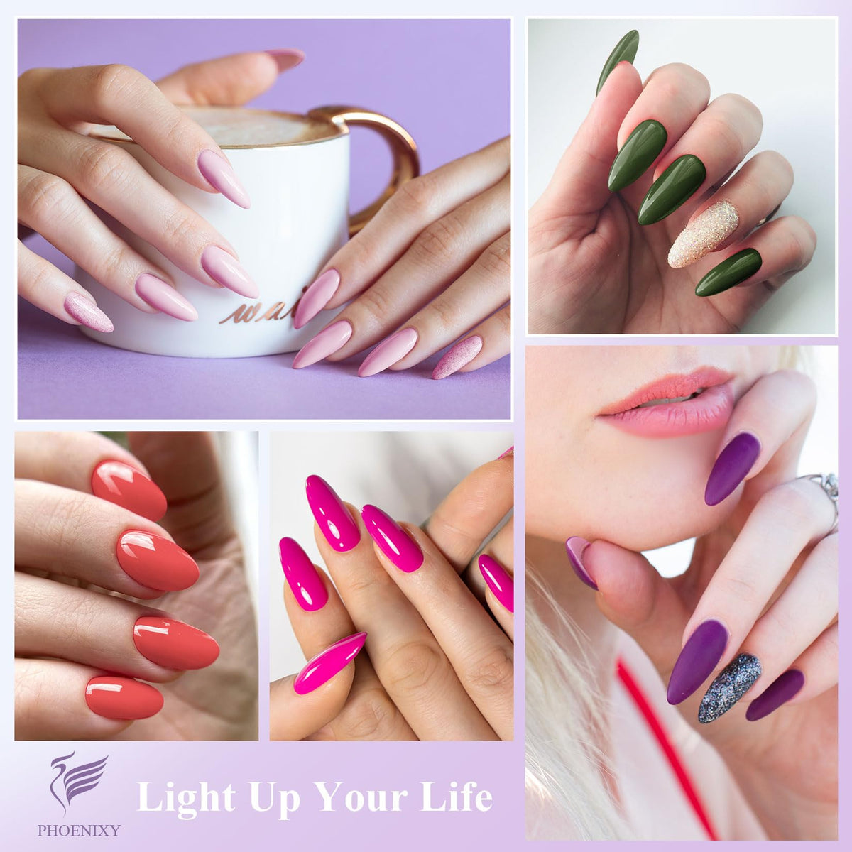 phoenixy Gel Nail Polish Set packaging front view