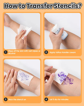 Phomemo M08F in use by a tattoo artist