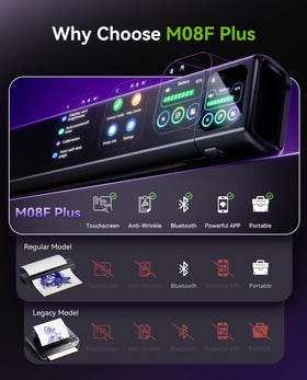Phomemo M08F Plus Tattoo Stencil Printer in a bag for portability