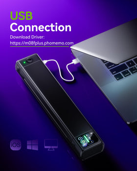 Phomemo M08F Plus Tattoo Stencil Printer side view