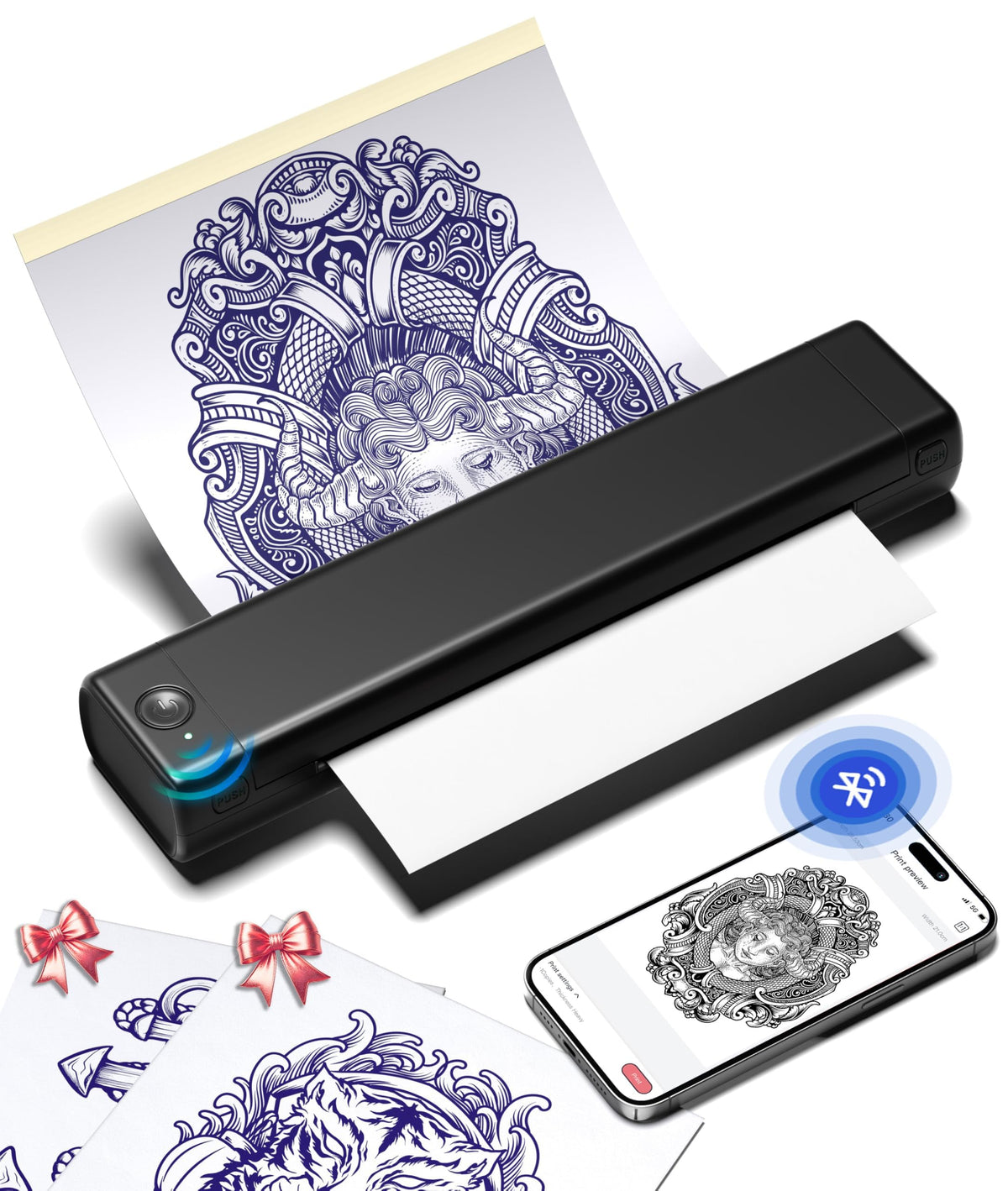 Phomemo M08F Tattoo Stencil Printer front view