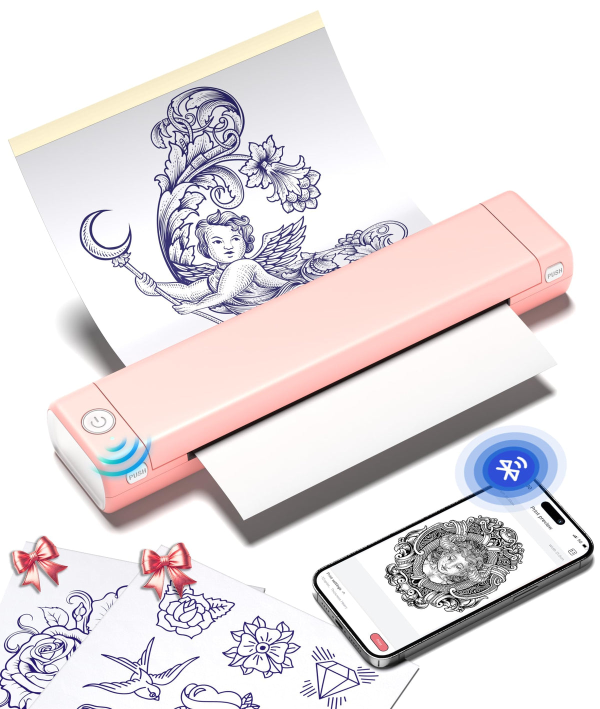 Phomemo M08F Tattoo Stencil Printer front view