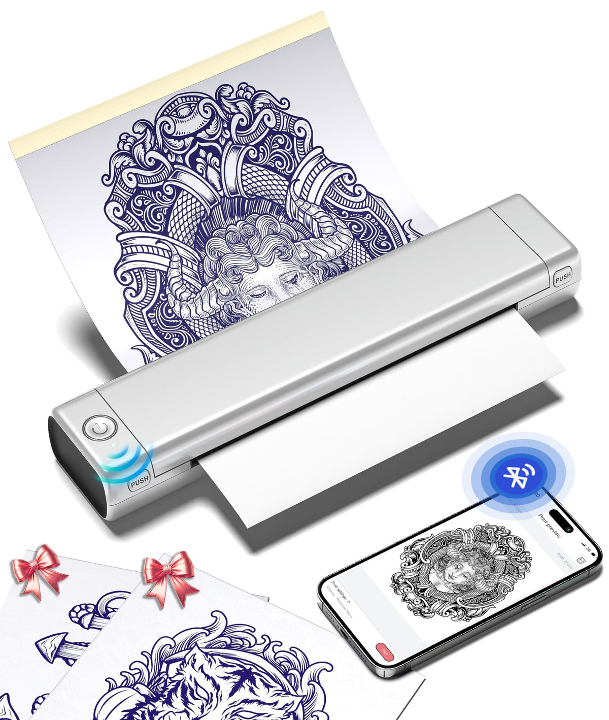 Phomemo M08F Tattoo Stencil Printer front view