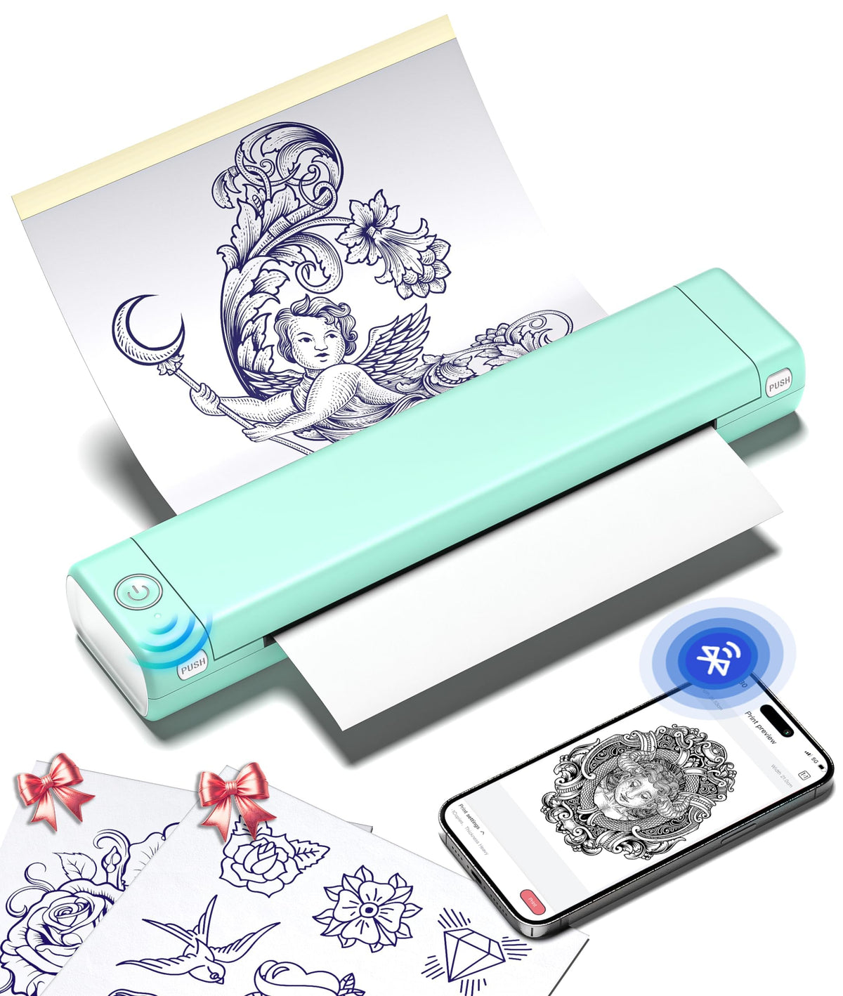 Phomemo M08F Tattoo Stencil Printer front view